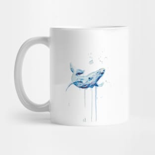 watercolor whale Mug